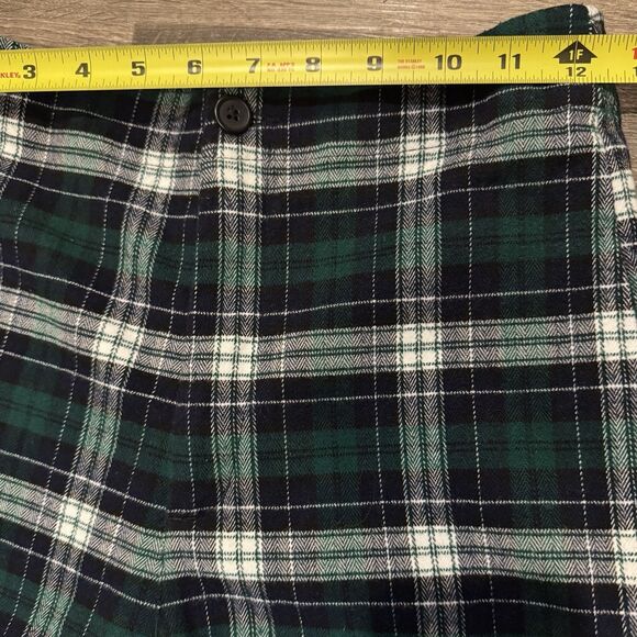 Brandy Melville John Galt High Rise Trousers Pants One Size Plaid Green Checker - Picture 8 of 8